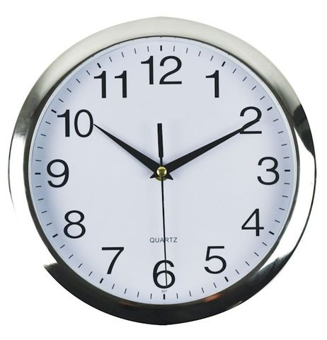 Clock wall white 26cm