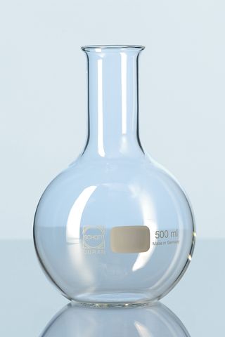 Flask flat bottom narrow neck 50ml [WSL]