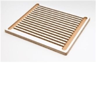 Thermometer tray wooden holds 10 therm.