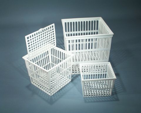 Basket test tube 160x160x160mm PP w/lid