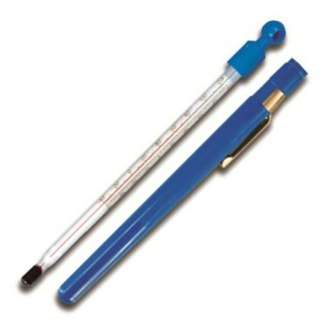 Thermometer R/S -30/50C 155mm blue case
