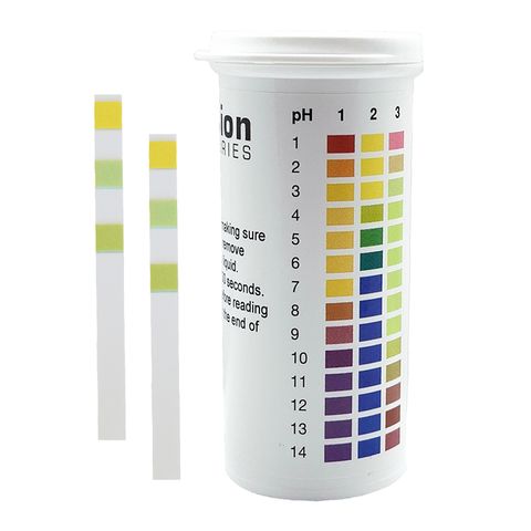 pH Indicator strips 1-14 pH (three pad)