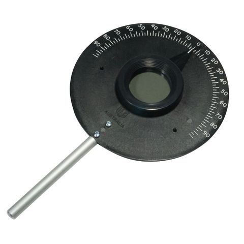 Filter polaroid pair in grad. 90 deg.