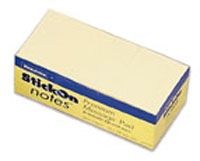 Stick-on notes plain yellow 50x76mm