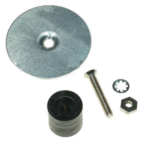 Top aluminium disc for IEC electroscope