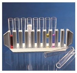 Rack test tube PP holds 8x 20mm tubes