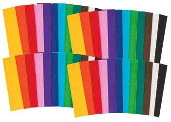 Crepe paper assorted colours
