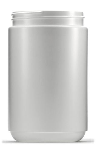 Jar round HDPE s/cap wide mouth 1.2L