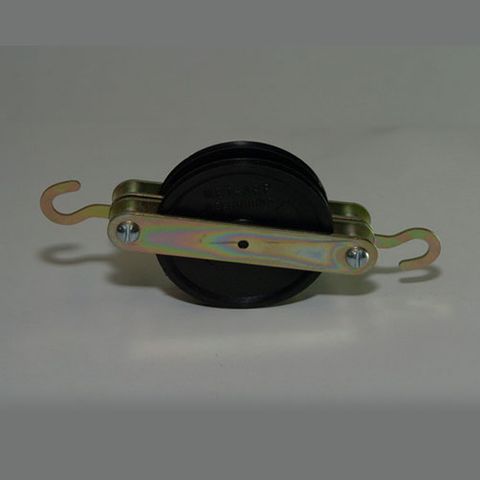 Pulley nylon wheel double with hooks