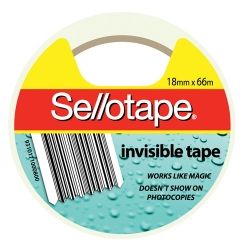 Sellotape invisible tape 18mm X 66m