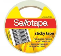 Tape sticky Sellotape 12mm x 66m