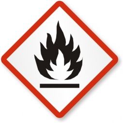 Labels "Flammable" 20x20mm GHS (50)