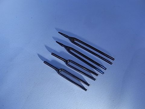 Tuning fork (G) 384 Hz blued steel