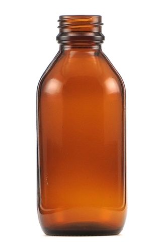 Bottle 100ml amber w/o cap