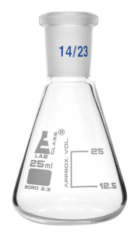 Flask conical (Erlenmeyer) 25ml 14/23