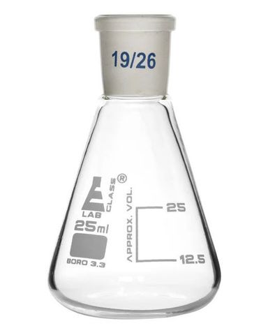 Flask conical (Erlenmeyer) 25ml 19/26