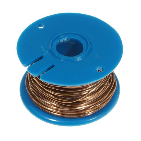 Wire copper bare 22 SWG reel