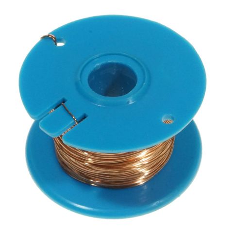Wire copper bare 28 SWG reel