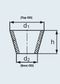 Guko EPDM seal 12mm base 21mm top OD