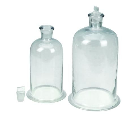 Bell jar glass w/stopper 200x100mm