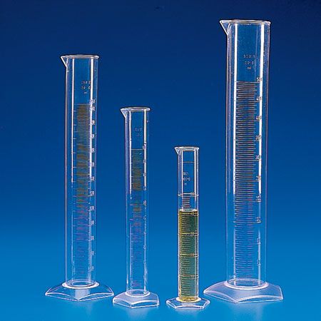 Cylinder tall 100ml TPX plastic grad.