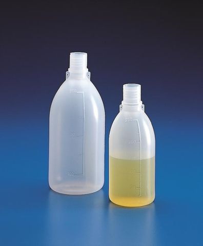 Bottle grad LDPE 50ml GL18 neck w/o cap