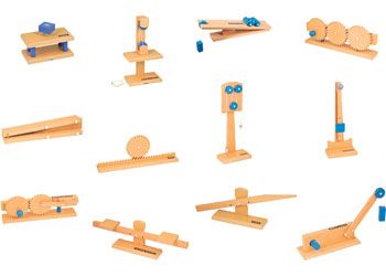 Wooden Simple Machines set of 12