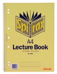 Lecture book A4 Spirax 906 140p