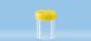 Jar PP 70ml G/S unlabelled yellow cap
