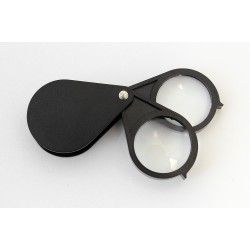 Magnifier double lens folding 5x 10x