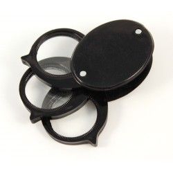 Magnifier triple lens folding 5x 10x 15x