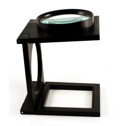 Magnifier folding glass stand 110mm dia.