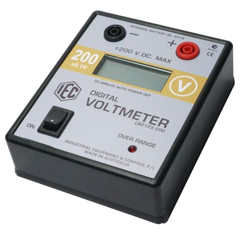 Meter digital voltmeter LCD 0-200V DC