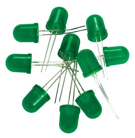 LED Green 10mm  (EL0205-10)