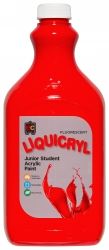 Liquicryl acrylic paint Fluoro Scarlet