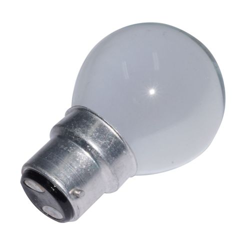 Lamp globe F/R pearl BC 240V 25W