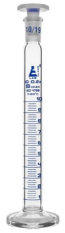 Measuring cylinder glass 10ml R/B stop