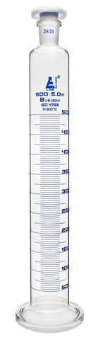 Measuring cylinder glass 500ml R/B stop