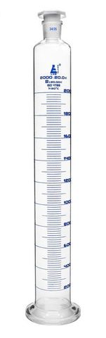 Measuring cylinder glass 2000ml stopper