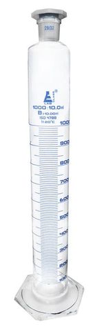 Measuring cylinder glass 1000ml HexB stp