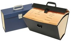 Expanding file case A-Z w/ carry handle