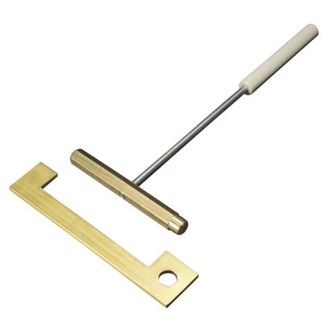 Bar & gauge brass w/insulating handle