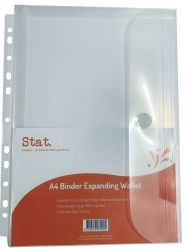 Expanding binder A4 clear Stat