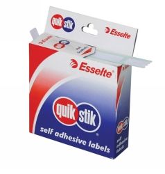 Label Quik Stik dispenser 10x24mm white