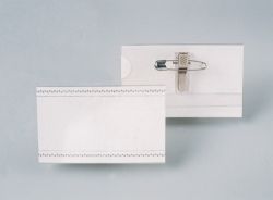 Name badge & card holder Sovereign p/c