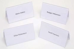 Name plate Rexel clear plastic 95x56mm