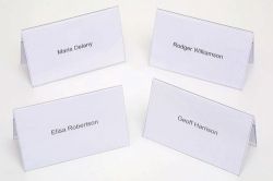 Name plate clear plastic 95x56mm Rexel