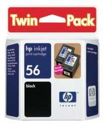 HP Inkjet cartridges 56 C6656AA black 2p