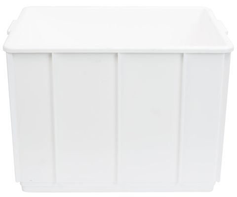Crate stacking tote box 32lt white PP