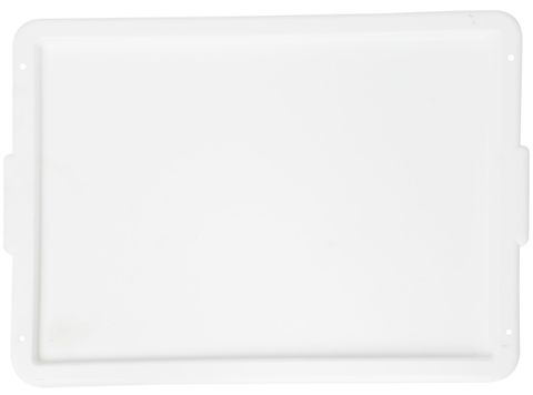 Lid white for stacking tote box